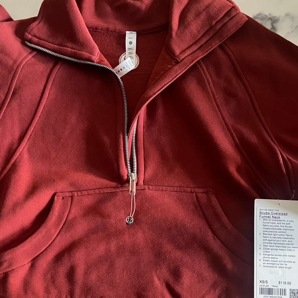 Lululemon Scuba Oversized Funnel-Neck Half Zip NWT